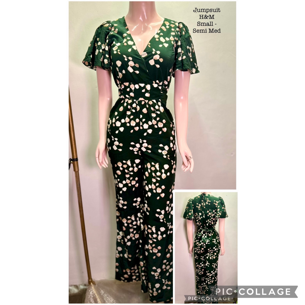 H&M Green Jumpsuit