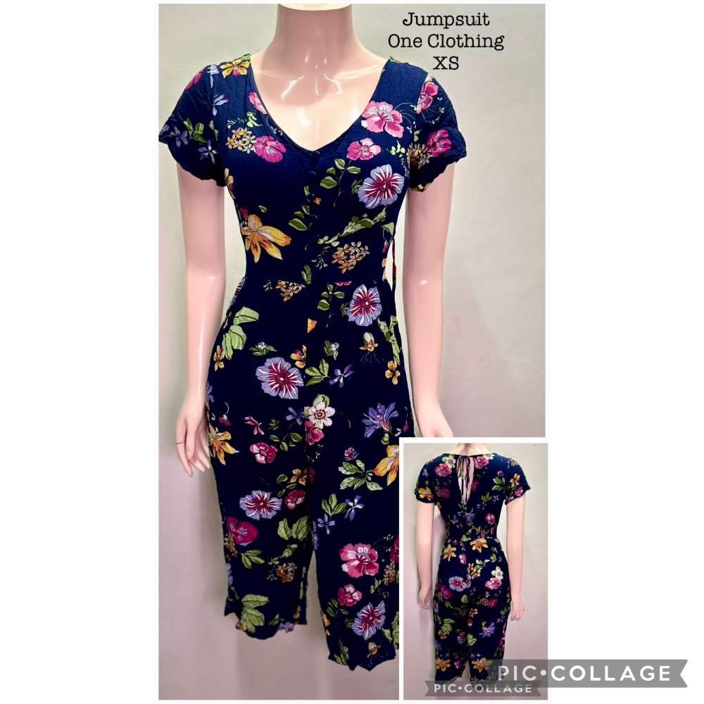 One clothing floral jumpsuit