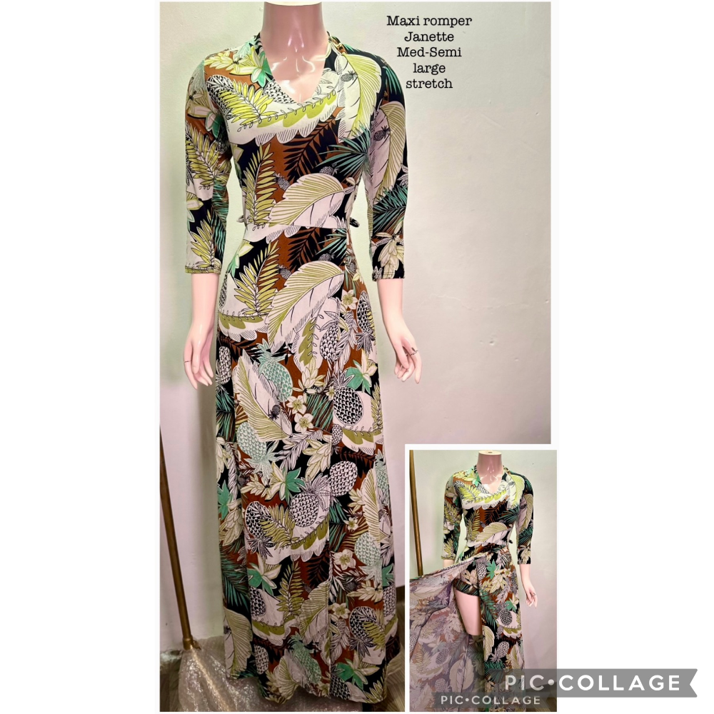 Maxi Janeth stretchable maxi romper