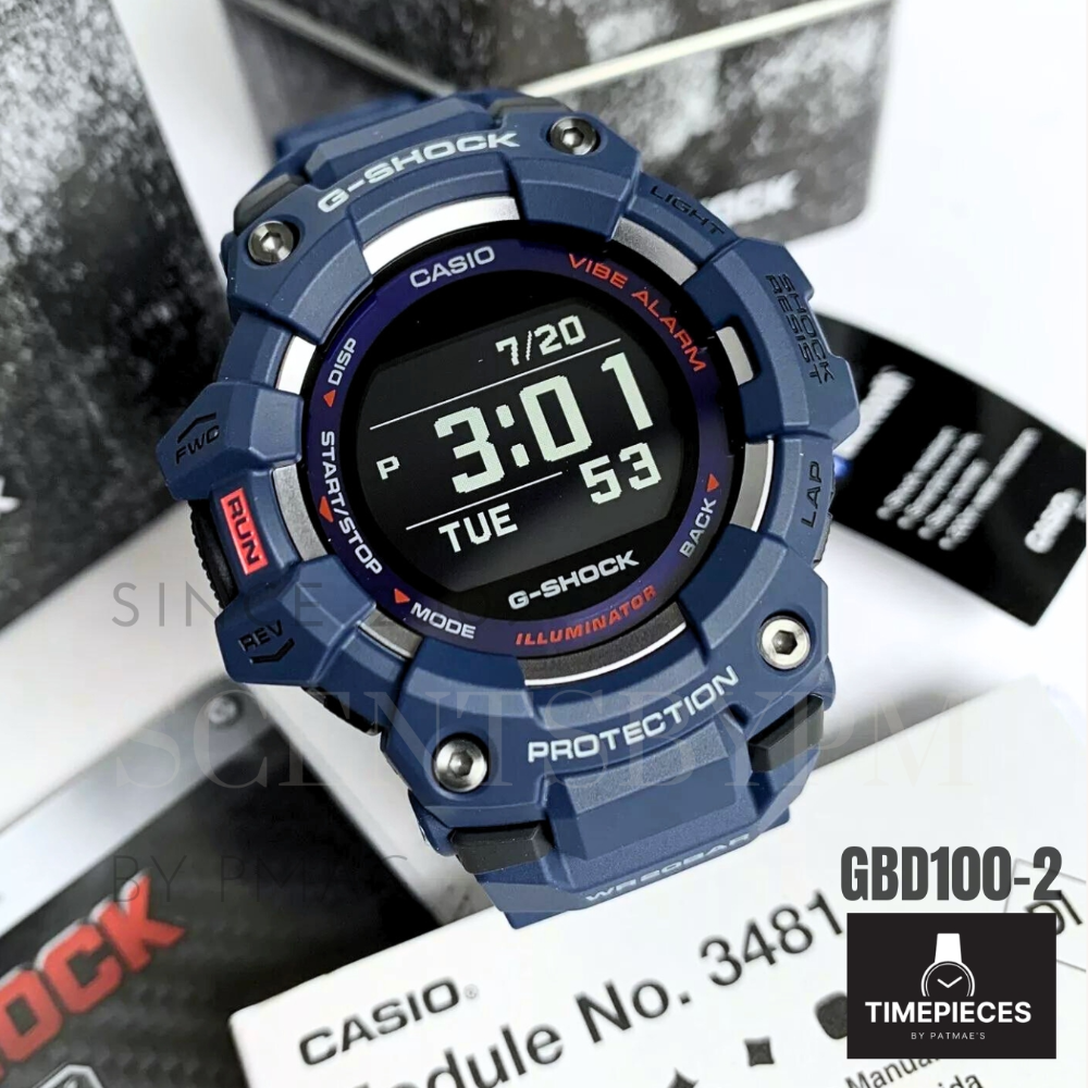 Casio G-Shock G-SQUAD Bluetooth Mobile Link Watch GBD100-2