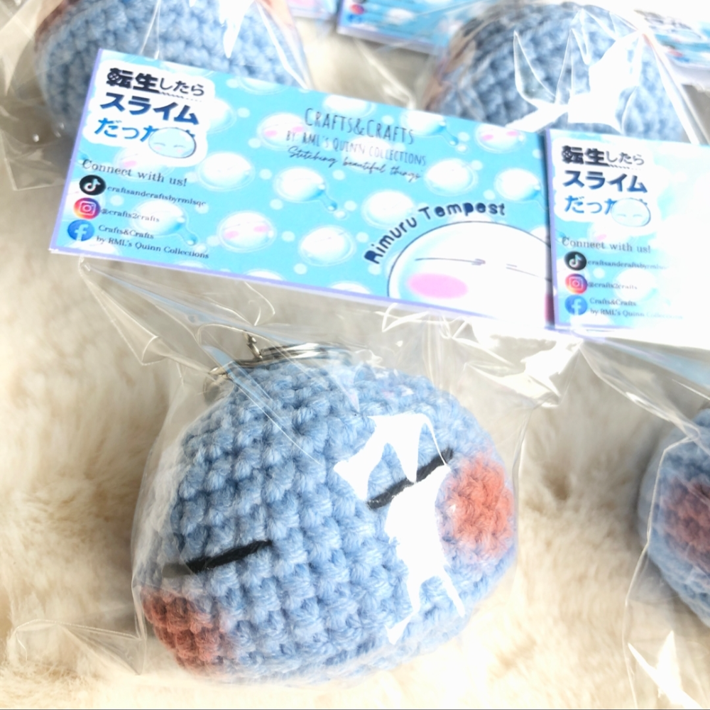 Crochet rimuru keychain