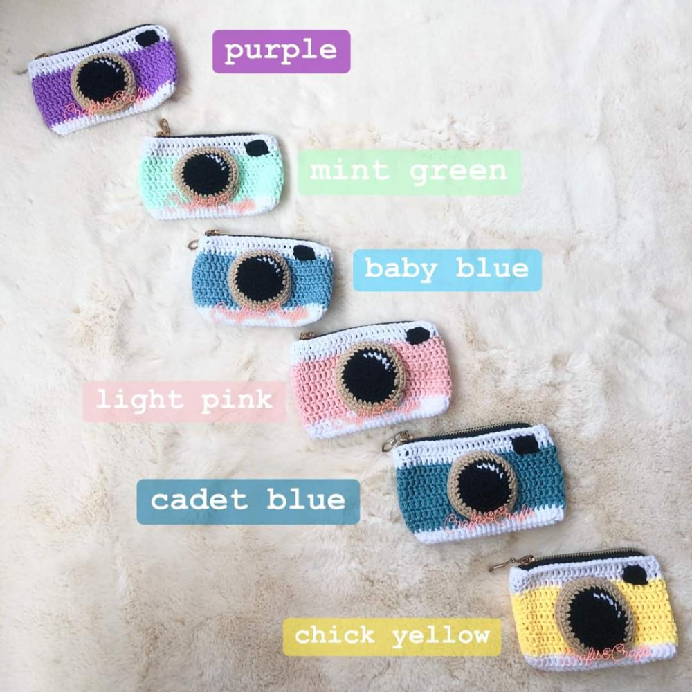 Crochet Camera wallet