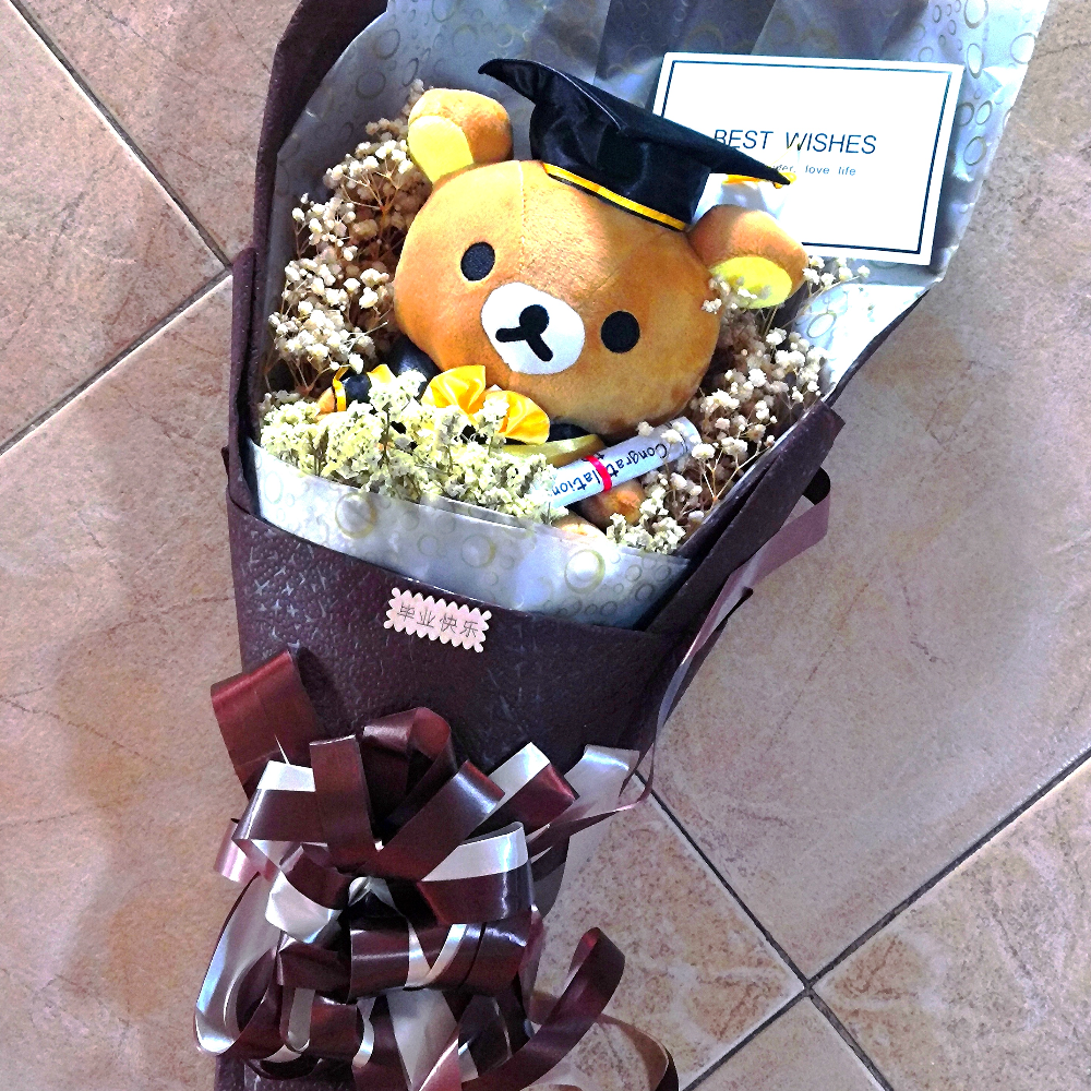 Graduation Teddy Bear Bouquet