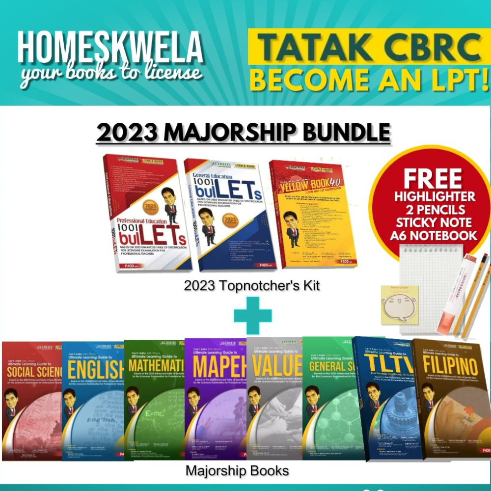 CBRC LET REVIEWERS - Majorship Bundle