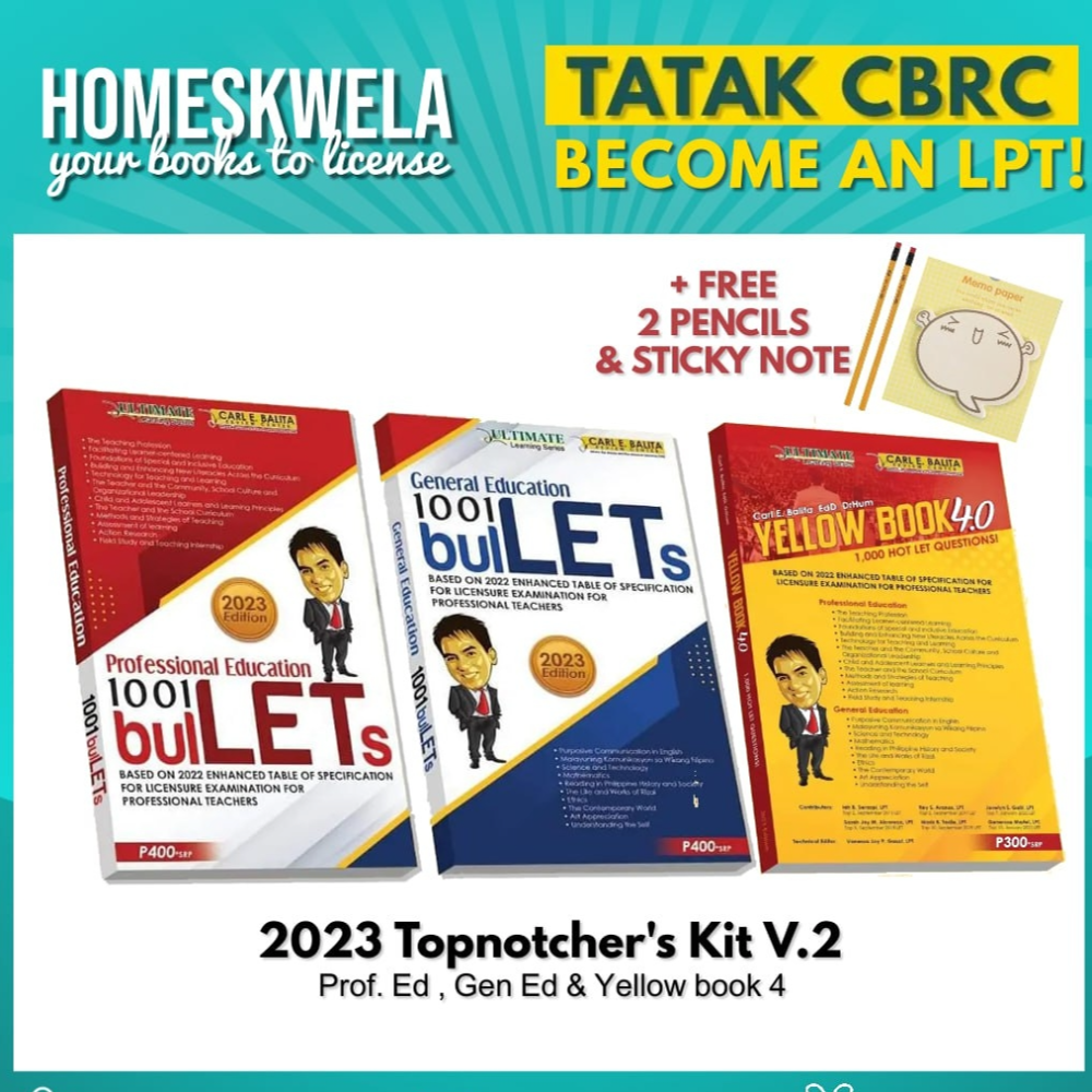 CBRC LET REVIEWER - Topnotcher's Choice