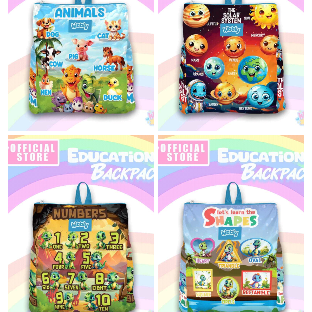 KITTLY Lover! Educational Bagpack - Dino Collection