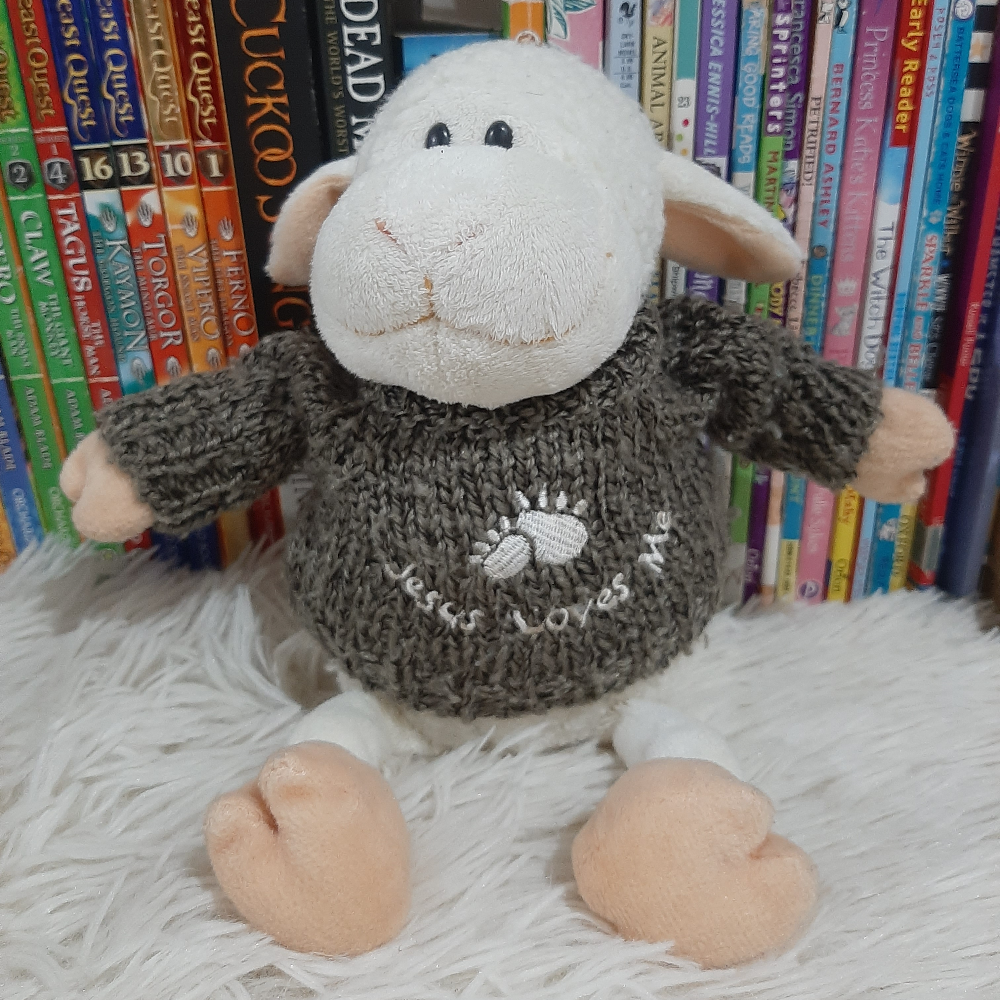 Jesus Loves me Sheep Stuffed toy