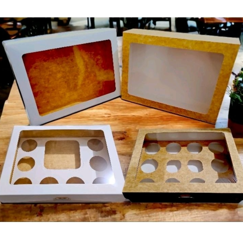 9x12x3 Cupcake Box/Pastry Box/Cake Box/Reversible
