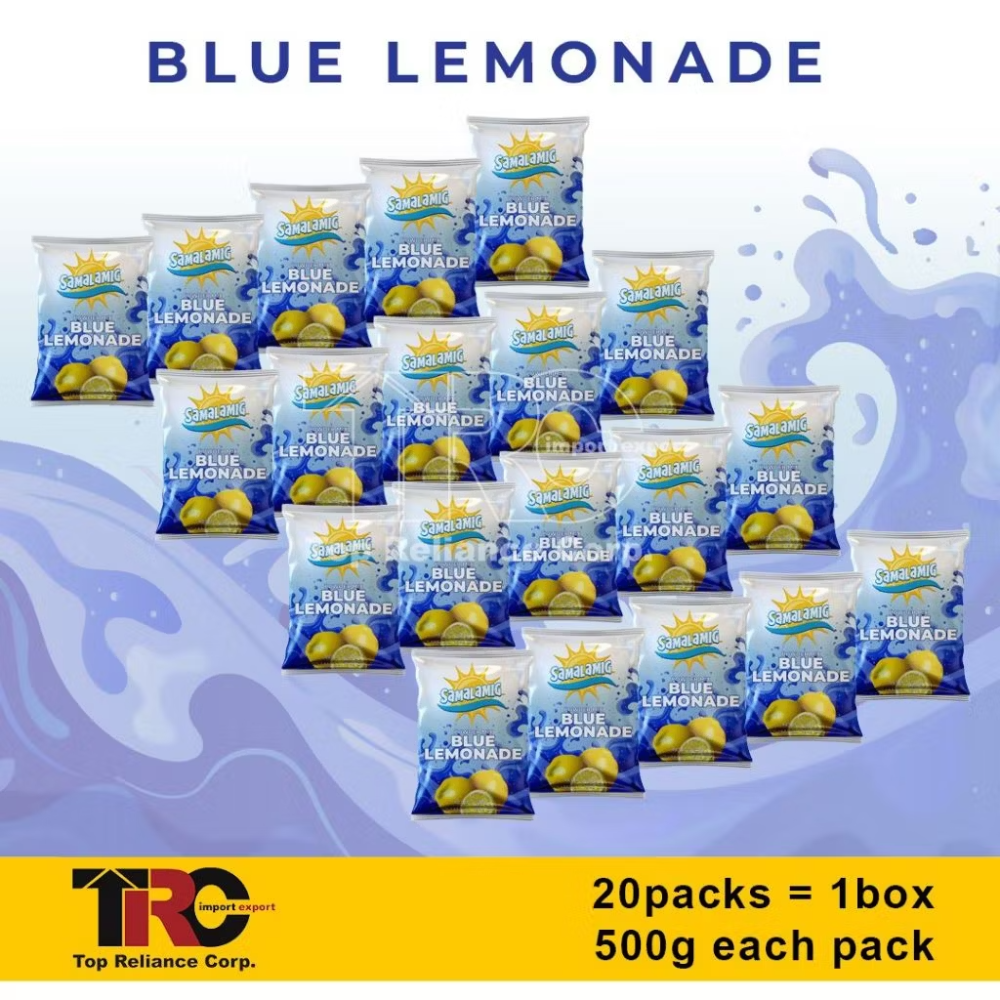 SAMALAMIG BLUE LEMONADE POWDERED JUICE 1 BOX (20 PACKS)