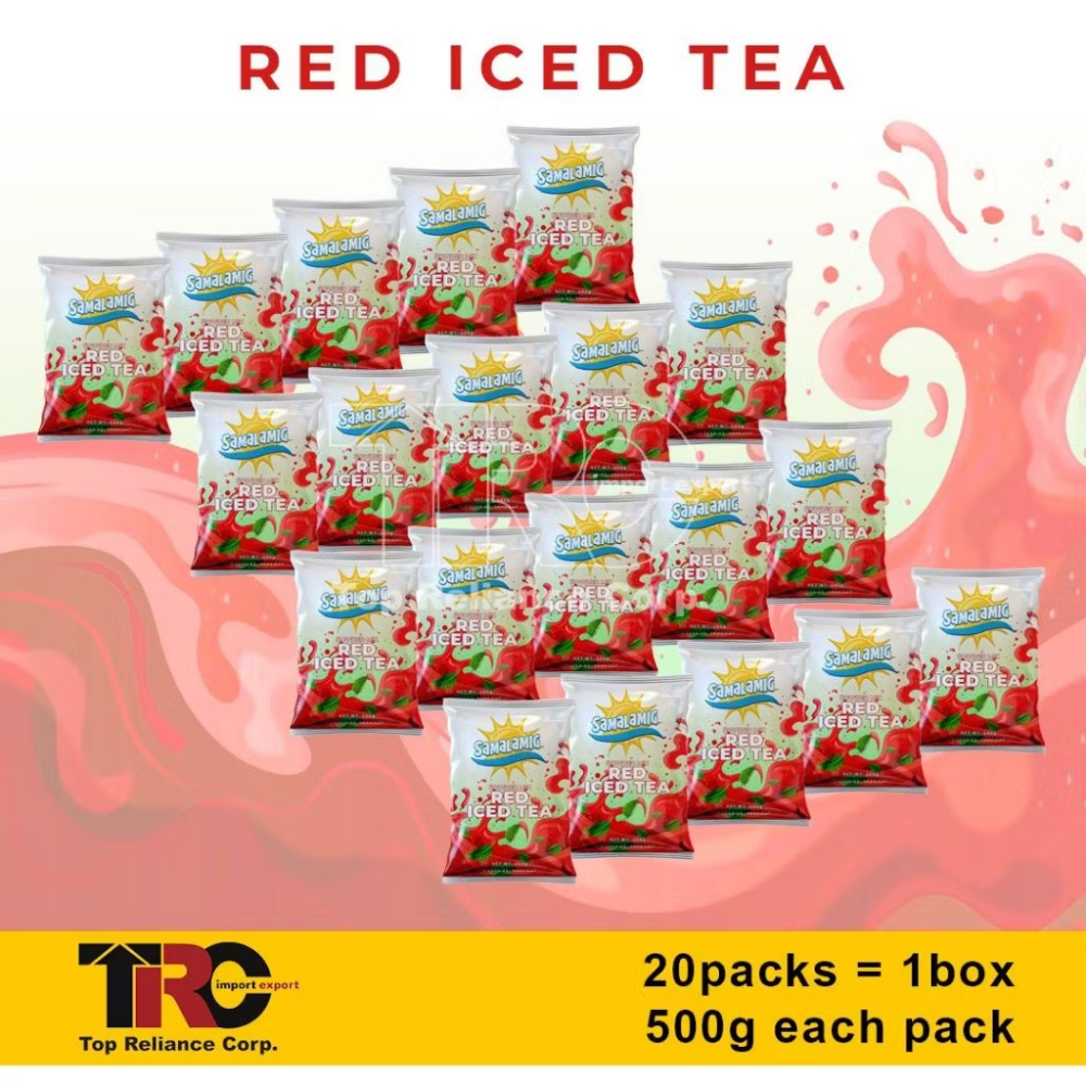 SAMALAMIG RED ICED TEA POWDERED DRINK 1 BOX (20 PACKS)