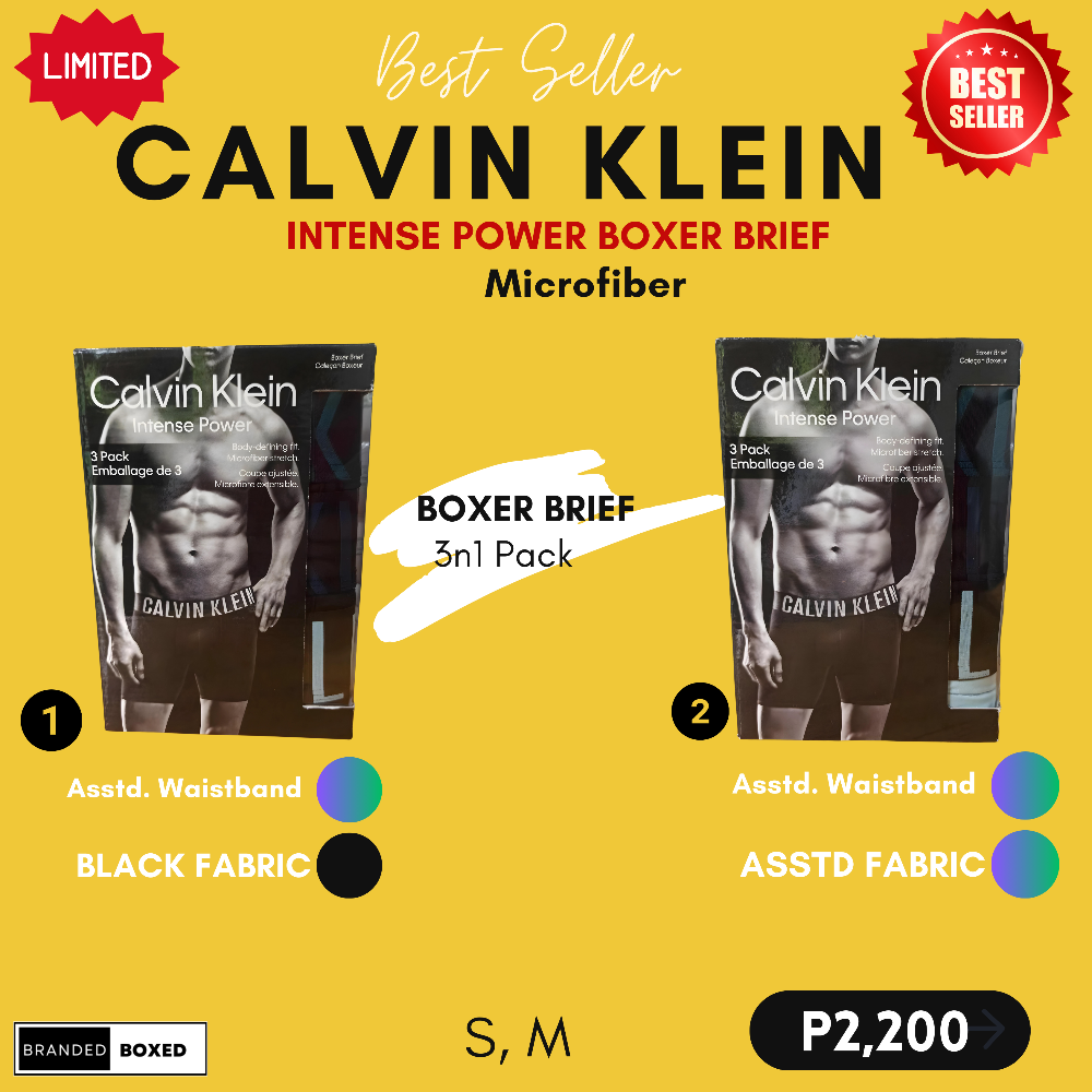CALVIN KLEIN BOXER BRIEF INTENSE POWER 3N1 PACK