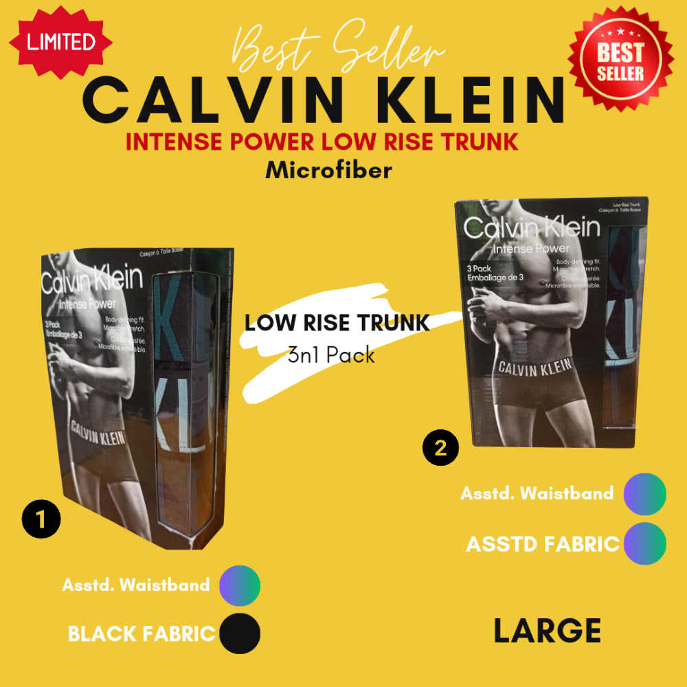 CALVIN KLEIN INTENSE POWER LOW RISE TRUNK MICROFIBER 3N1