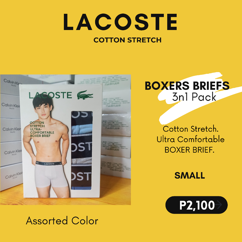 LACOSTE BOXER BRIEF 3N1 PACK COTTON STRETCH