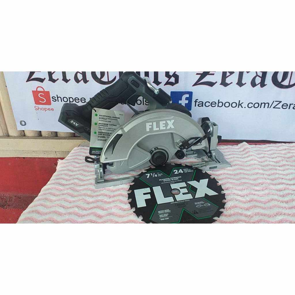 Flex Brushless 24V FX2141-1J 7-1/4" Circular Saw, tool only