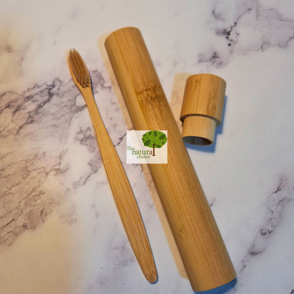 Bamboo Toothbrush Case