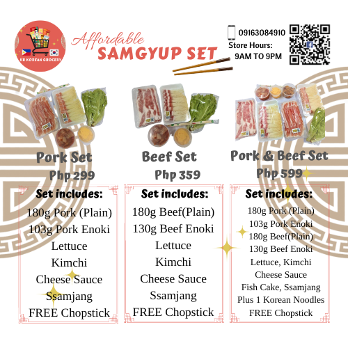 KR Samgyupsal Sets