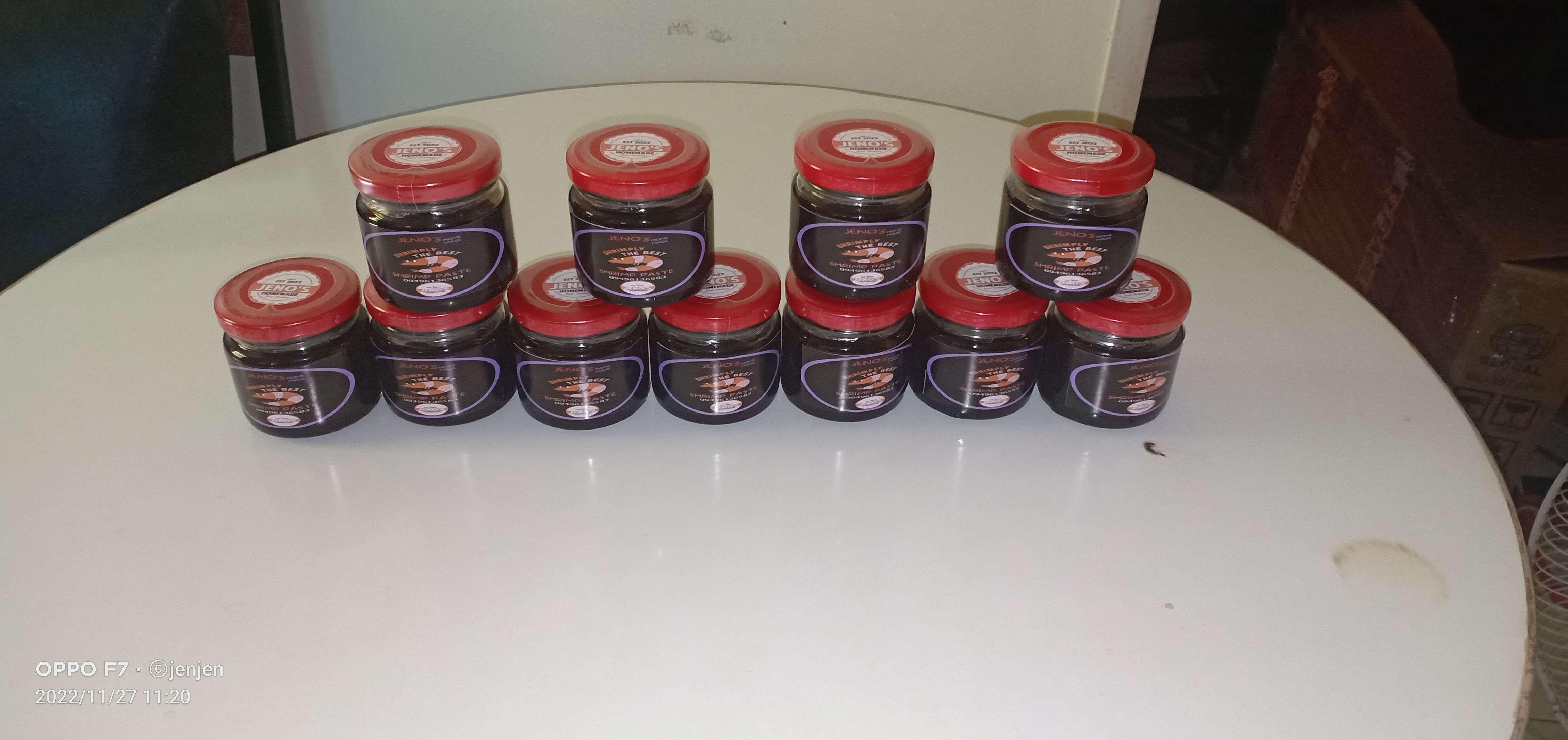 Jeno's spicy garlic shrimp paste